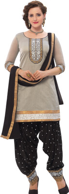 The Four Hundred Chanderi Self Design Semi-stitched Salwar Suit Dupatta Material, Black
The Four Hundred Chanderi Self Design Semi-stitched Salwar Suit Dupatta Material, Black