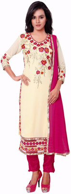 Jiya Georgette Self Design, Embroidered, Embellished Salwar Suit Dupatta Material(Un-stitched), Beige;pink
Jiya Georgette Self Design, Embroidered, Embellished Salwar Suit Dupatta Material(Un-stitched), Beige;pink