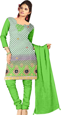 Indian Wear Online Cotton Embroidered Salwar Suit Dupatta Material(Un-stitched), Green
Indian Wear Online Cotton Embroidered Salwar Suit Dupatta Material(Un-stitched), Green