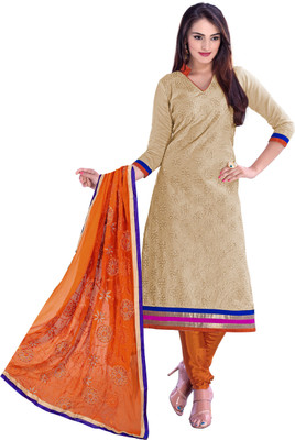 Khushali Chanderi Self Design, Embroidered, Embellished Dress/Top Material(Un-stitched), Chikoo;orange
Khushali Chanderi Self Design, Embroidered, Embellished Dress/Top Material(Un-stitched), Chikoo;orange