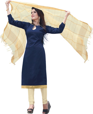 Khushali Silk Self Design Salwar Suit Dupatta Material(Un-stitched), Beige;dark blue
Khushali Silk Self Design Salwar Suit Dupatta Material(Un-stitched), Beige;dark blue