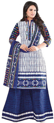 Chatri Fashions Cotton Printed Salwar Suit Dupatta Material(Un-stitched), Blue;white
Chatri Fashions Cotton Printed Salwar Suit Dupatta Material(Un-stitched), Blue;white