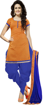 Khushali Chanderi Self Design Salwar Suit Dupatta Material(Un-stitched), Blue;orange;yellow
Khushali Chanderi Self Design Salwar Suit Dupatta Material(Un-stitched), Blue;orange;yellow