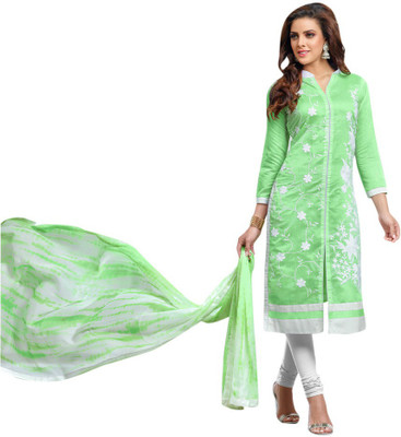 Trendz Apparels Chanderi Embroidered Salwar Suit Dupatta Material(Un-stitched), Light green
Trendz Apparels Chanderi Embroidered Salwar Suit Dupatta Material(Un-stitched), Light green
