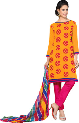 Khushali Chanderi Self Design, Embroidered Salwar Suit Dupatta Material(Un-stitched), Multicolor;pink;yellow
Khushali Chanderi Self Design, Embroidered Salwar Suit Dupatta Material(Un-stitched), Multicolor;pink;yellow