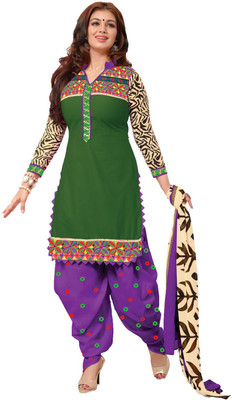 Indian Wear Online Cotton Embroidered Semi-stitched Salwar Suit Dupatta Material, Green
Indian Wear Online Cotton Embroidered Semi-stitched Salwar Suit Dupatta Material, Green