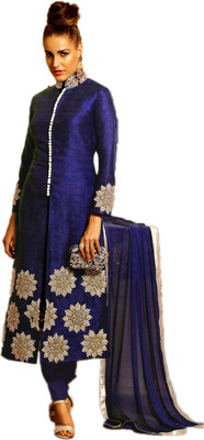 Shree Creation Cotton Silk Blend Embroidered Semi-stitched Salwar Suit Dupatta Material, Blue
Shree Creation Cotton Silk Blend Embroidered Semi-stitched Salwar Suit Dupatta Material, Blue