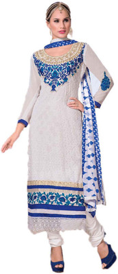 Party Wear Dresses Georgette Embroidered Semi-stitched Salwar Suit Dupatta Material, White
Party Wear Dresses Georgette Embroidered Semi-stitched Salwar Suit Dupatta Material, White