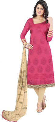 Khushali Chanderi Self Design, Embroidered Salwar Suit Dupatta Material(Un-stitched), Beige;pink
Khushali Chanderi Self Design, Embroidered Salwar Suit Dupatta Material(Un-stitched), Beige;pink