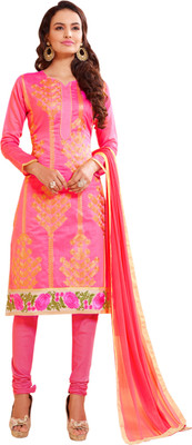 Khushali Chanderi Self Design, Embroidered Salwar Suit Dupatta Material(Un-stitched), Pink
Khushali Chanderi Self Design, Embroidered Salwar Suit Dupatta Material(Un-stitched), Pink