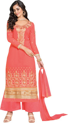 The Four Hundred Georgette Self Design Semi-stitched Salwar Suit Dupatta Material, Pink
The Four Hundred Georgette Self Design Semi-stitched Salwar Suit Dupatta Material, Pink