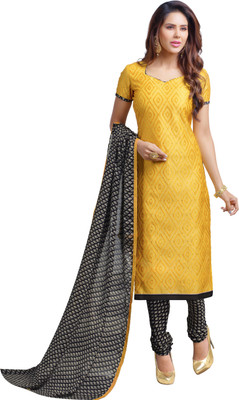 Jiya Chanderi Self Design, Embroidered, Embellished Salwar Suit Dupatta Material(Un-stitched), Beige;black;yellow
Jiya Chanderi Self Design, Embroidered, Embellished Salwar Suit Dupatta Material(Un-stitched), Beige;black;yellow