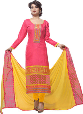Trendz Apparels Cotton Embroidered Salwar Suit Dupatta Material(Un-stitched), Pink
Trendz Apparels Cotton Embroidered Salwar Suit Dupatta Material(Un-stitched), Pink