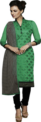 Jiya Chanderi Self Design, Embroidered Salwar Suit Dupatta Material(Un-stitched), Black;green;white
Jiya Chanderi Self Design, Embroidered Salwar Suit Dupatta Material(Un-stitched), Black;green;white