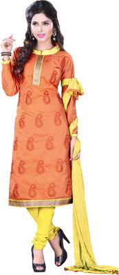 Jiya Chanderi Self Design, Embroidered Salwar Suit Dupatta Material(Un-stitched), Orange;yellow
Jiya Chanderi Self Design, Embroidered Salwar Suit Dupatta Material(Un-stitched), Orange;yellow