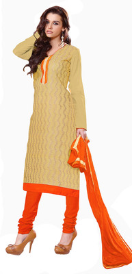 Khushali Chanderi Self Design, Embroidered Salwar Suit Dupatta Material(Un-stitched), Beige;orange
Khushali Chanderi Self Design, Embroidered Salwar Suit Dupatta Material(Un-stitched), Beige;orange