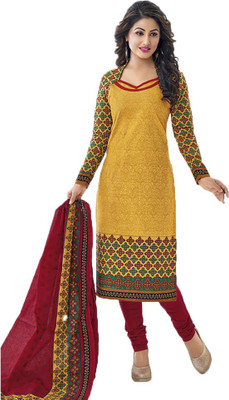 Party Wear Dresses Cotton Printed Salwar Suit Dupatta Material(Un-stitched), Yellow
Party Wear Dresses Cotton Printed Salwar Suit Dupatta Material(Un-stitched), Yellow