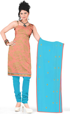 Khushali Chanderi Self Design, Embroidered Salwar Suit Dupatta Material(Un-stitched), Light blue;orange
Khushali Chanderi Self Design, Embroidered Salwar Suit Dupatta Material(Un-stitched), Light blue;orange