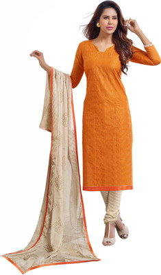 Khushali Chanderi Self Design, Embroidered Salwar Suit Dupatta Material(Un-stitched), Beige;orange
Khushali Chanderi Self Design, Embroidered Salwar Suit Dupatta Material(Un-stitched), Beige;orange