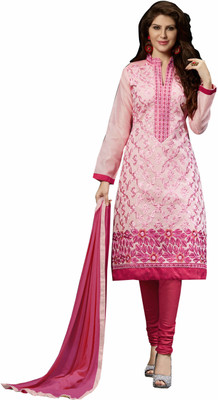 Khushali Chanderi Self Design, Embroidered Salwar Suit Dupatta Material(Un-stitched), Pink
Khushali Chanderi Self Design, Embroidered Salwar Suit Dupatta Material(Un-stitched), Pink