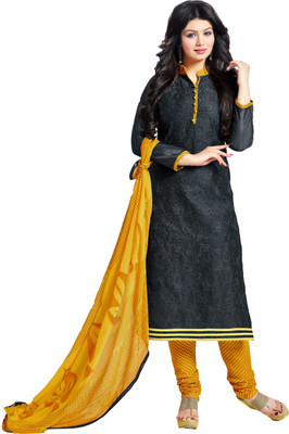 Khushali Chanderi Self Design, Embroidered Salwar Suit Dupatta Material(Un-stitched), Grey;yellow
Khushali Chanderi Self Design, Embroidered Salwar Suit Dupatta Material(Un-stitched), Grey;yellow