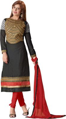 Trendz Apparels Crepe Embroidered Salwar Suit Dupatta Material(Un-stitched), Black
Trendz Apparels Crepe Embroidered Salwar Suit Dupatta Material(Un-stitched), Black