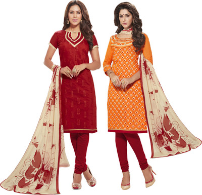 Khushali Chanderi Self Design, Embroidered Salwar Suit Dupatta Material(Un-stitched), Beige;orange;red
Khushali Chanderi Self Design, Embroidered Salwar Suit Dupatta Material(Un-stitched), Beige;orange;red
