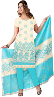 Jiya Cotton Self Design, Embellished, Embroidered Dress/Top Material(Un-stitched), Cream;sky blue
Jiya Cotton Self Design, Embellished, Embroidered Dress/Top Material(Un-stitched), Cream;sky blue