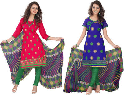 Trendz Apparels Chanderi Embroidered Dress/Top Material(Un-stitched), Multicolor
Trendz Apparels Chanderi Embroidered Dress/Top Material(Un-stitched), Multicolor