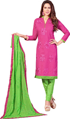 Khushali Cotton Self Design, Embroidered Salwar Suit Dupatta Material(Un-stitched), Light green;pink
Khushali Cotton Self Design, Embroidered Salwar Suit Dupatta Material(Un-stitched), Light green;pink
