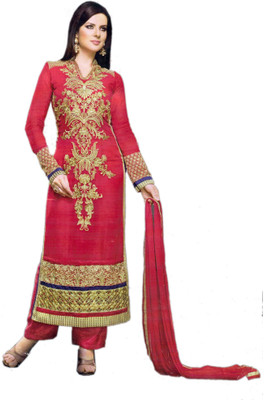 Unique Creation Georgette Printed Salwar Suit Dupatta Material(Un-stitched), Red 
Unique Creation Georgette Printed Salwar Suit Dupatta Material(Un-stitched), Red