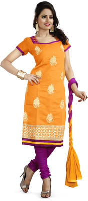 Khushali Chanderi Self Design, Embroidered Salwar Suit Dupatta Material(Un-stitched), Orange
Khushali Chanderi Self Design, Embroidered Salwar Suit Dupatta Material(Un-stitched), Orange