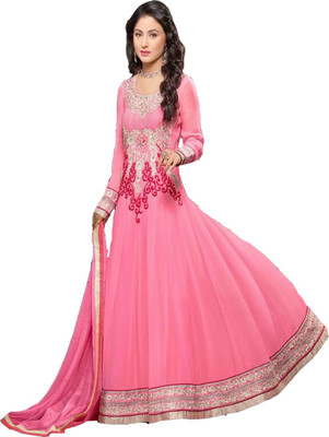 Shreeji Fashion Georgette Embroidered Semi-stitched Salwar Suit Dupatta Material, Pink;silver
Shreeji Fashion Georgette Embroidered Semi-stitched Salwar Suit Dupatta Material, Pink;silver