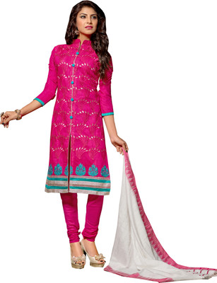 Khushali Chanderi Self Design, Embroidered Salwar Suit Dupatta Material(Un-stitched), Pink;white
Khushali Chanderi Self Design, Embroidered Salwar Suit Dupatta Material(Un-stitched), Pink;white