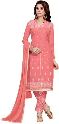 Jiya Cotton Self Design, Embroidered Salwar Suit Dupatta Material(Un-stitched), Pink
Jiya Cotton Self Design, Embroidered Salwar Suit Dupatta Material(Un-stitched), Pink