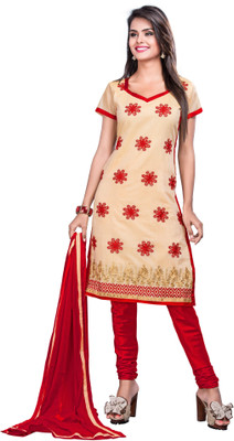 Jiya Chanderi Self Design, Embroidered Dress/Top Material(Un-stitched), Chikoo;red
Jiya Chanderi Self Design, Embroidered Dress/Top Material(Un-stitched), Chikoo;red