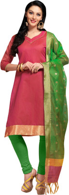 Jiya Silk Self Design Salwar Suit Dupatta Material(Un-stitched), Light green;pink
Jiya Silk Self Design Salwar Suit Dupatta Material(Un-stitched), Light green;pink