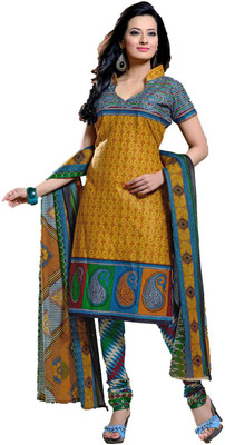 Indian Wear Online Cotton Printed Semi-stitched Salwar Suit Dupatta Material, Multicolor
Indian Wear Online Cotton Printed Semi-stitched Salwar Suit Dupatta Material, Multicolor