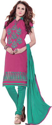 Khushali Chanderi Self Design, Embroidered Salwar Suit Dupatta Material(Un-stitched), Light green;pink
Khushali Chanderi Self Design, Embroidered Salwar Suit Dupatta Material(Un-stitched), Light green;pink
