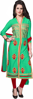 Jiya Cotton Self Design, Embroidered Salwar Suit Dupatta Material(Un-stitched), Green;red
Jiya Cotton Self Design, Embroidered Salwar Suit Dupatta Material(Un-stitched), Green;red