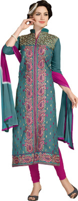 Khushali Chanderi Self Design, Embroidered Salwar Suit Dupatta Material(Un-stitched), Green;pink
Khushali Chanderi Self Design, Embroidered Salwar Suit Dupatta Material(Un-stitched), Green;pink