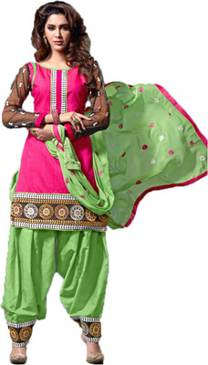 Indian Wear Online Chanderi Embroidered Semi-stitched Salwar Suit Dupatta Material, Multicolor
Indian Wear Online Chanderi Embroidered Semi-stitched Salwar Suit Dupatta Material, Multicolor