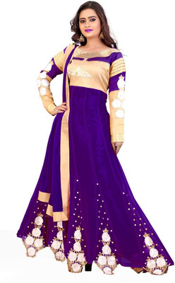 Indian Wear Online Georgette Embroidered Semi-stitched Salwar Suit Dupatta Material, Purple
Indian Wear Online Georgette Embroidered Semi-stitched Salwar Suit Dupatta Material, Purple