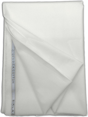 Birla Century Cotton Solid Shirt Fabric(Un-stitched), Offwhite