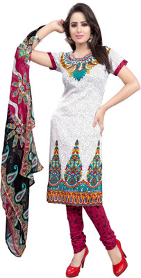 Khushali Crepe Self Design, Printed Salwar Suit Dupatta Material(Un-stitched), Multicolor;white
Khushali Crepe Self Design, Printed Salwar Suit Dupatta Material(Un-stitched), Multicolor;white