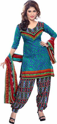 Trendz Apparels Cotton Printed Dress/Top Material(Un-stitched), Multicolor