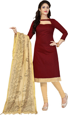 Khushali Chanderi Self Design, Printed Salwar Suit Dupatta Material(Un-stitched), Beige;maroon
Khushali Chanderi Self Design, Printed Salwar Suit Dupatta Material(Un-stitched), Beige;maroon