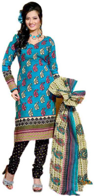 Indian Wear Online Cotton Printed Semi-stitched Salwar Suit Dupatta Material, Multicolor
Indian Wear Online Cotton Printed Semi-stitched Salwar Suit Dupatta Material, Multicolor