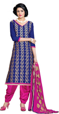 Jiya Chanderi Self Design, Embroidered Salwar Suit Dupatta Material(Un-stitched), Blue;pink
Jiya Chanderi Self Design, Embroidered Salwar Suit Dupatta Material(Un-stitched), Blue;pink