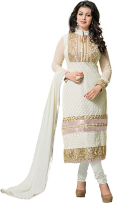 Women Latest Fancy Designer Salwar Suit Georgette Self Design, Embroidered Salwar Suit Dupatta Material(Un-stitched), White
Women Latest Fancy Designer Salwar Suit Georgette Self Design, Embroidered Salwar Suit Dupatta Material(Un-stitched), White